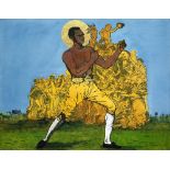 Godfried Donkor (Ghanaian, born 1964) St Bill Richmond - The Black Terror, 2010