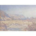 Jacob Hendrik Pierneef (South African, 1886-1957) Mountainous Landscape (framed)