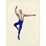 Patrick Procktor, R.A., R.W.S. (British, 1936-2003) Red and Blue Dancer