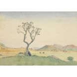 James Dickson Innes (British, 1887-1914) The Lone Tree (Painted circa 1911)