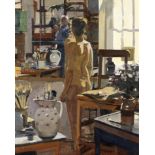 Ken Howard R.A. (British, 1932-2022) Model in the Studio