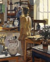 Ken Howard R.A. (British, 1932-2022) Model in the Studio