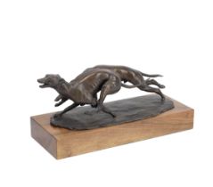 John Rattenbury Skeaping R.A. (British, 1901-1980) Two Greyhounds Racing 40.5cm (15 15/16in) lon...