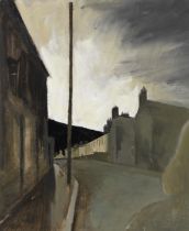 George Chapman (British, 1908-1993) Street Scene, Rhondda Valley (Painted circa the 1960s)