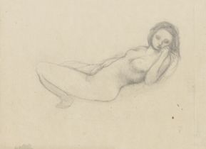 Michael Andrews (British, 1928-1995) Study of a Nude (together with a further pencil on paper, o...