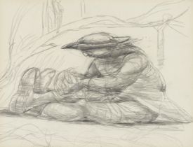 Betty Swanwick (British, 1915-1989) Preparatory Sketch for The Wilderness Regained (Executed cir...