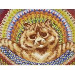 Louis William Wain (British, 1860-1939) Psychedelic Cat