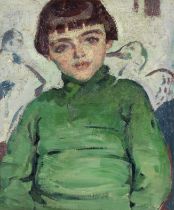 Alfred Aaron Wolmark (British, 1877-1961) Portrait of the Artist's Son, David