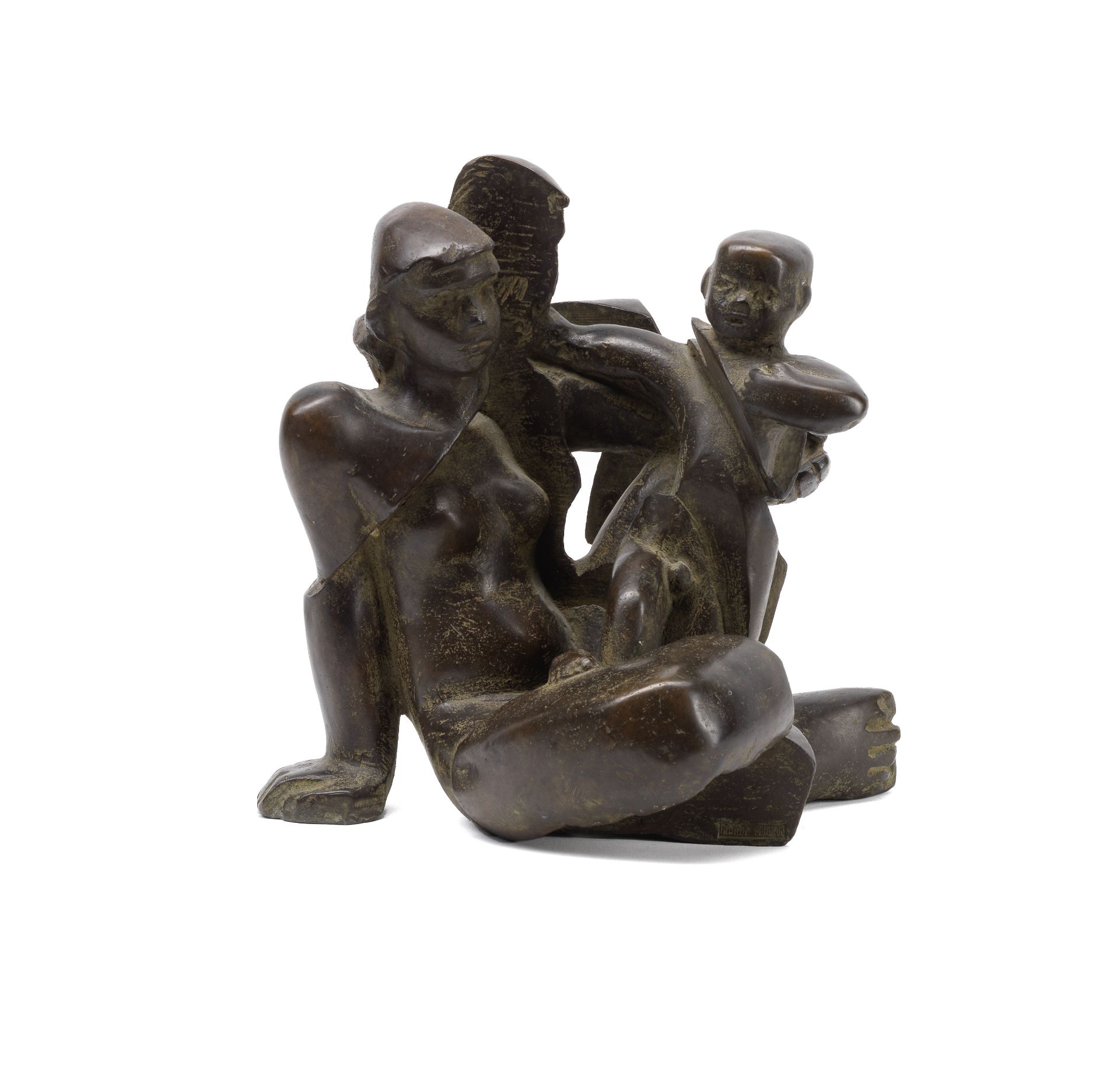 Glynn Williams (British, born 1939) Mother and Child 24.5cm (9 5/8in) high (Conceived in 1991)