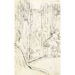 Walter Richard Sickert A.R.A. (British, 1860-1942) Study for L'armoire &#224; Glace 15.4 x 10cm ...