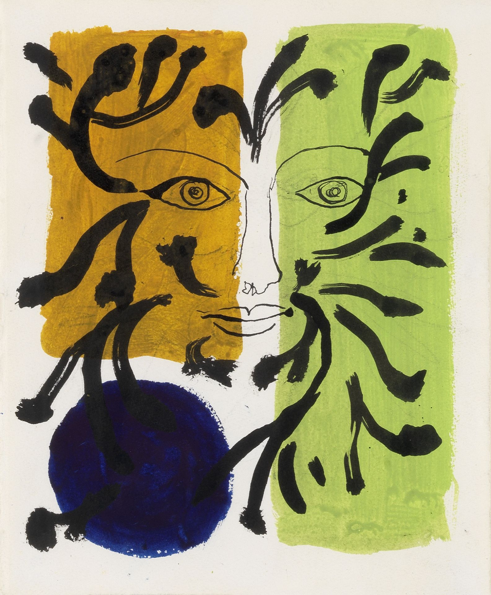 John Piper C.H. (British, 1903-1992) Foliate Head: Spring