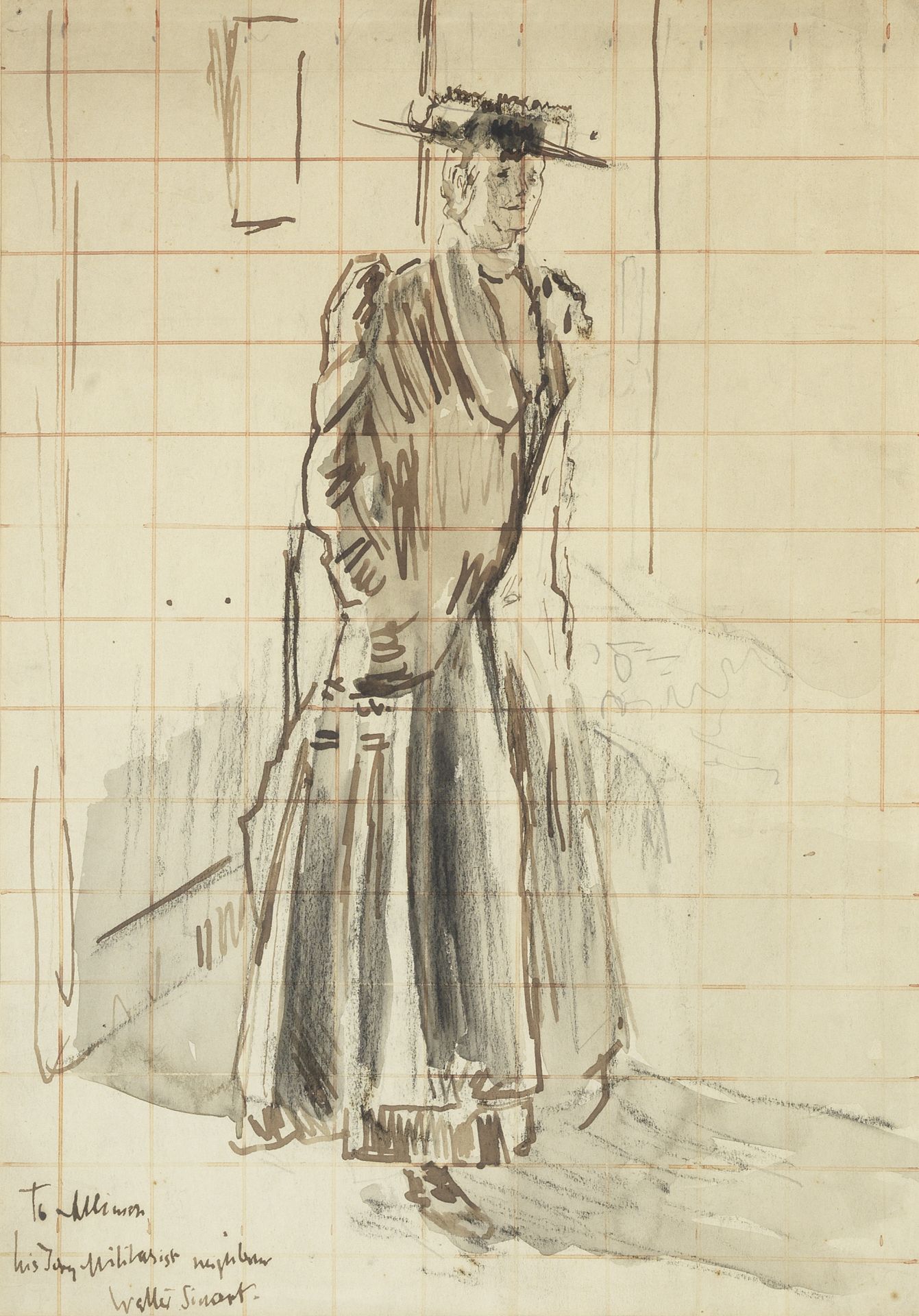Walter Richard Sickert A.R.A. (British, 1860-1942) A Study of a Lady (Executed circa 1908-9)