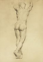 Sir William Orpen N.E.A.C., R.A., H.R.H.A. (Irish, 1878-1931) Standing Male Nude (with a further...