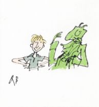 Sir Quentin Blake (British, born 1932) James and the Giant Green Grasshopper (together with a fu...