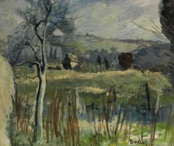 Ronald Ossory Dunlop R.A., R.B.A. (British, 1894-1973) Sussex Landscape Near Arundel (Painted ci...