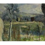 Ronald Ossory Dunlop R.A., R.B.A. (British, 1894-1973) Sussex Landscape Near Arundel (Painted ci...