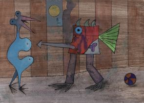 Desmond Morris (British, born 1928) The Flash Point (unframed) (Completed 18 January 2012)