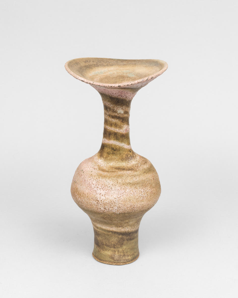 Lucie Rie Vase with flaring lip, circa 1985 - Image 2 of 3