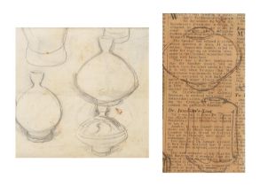 Bernard Leach Two drawings, 1959