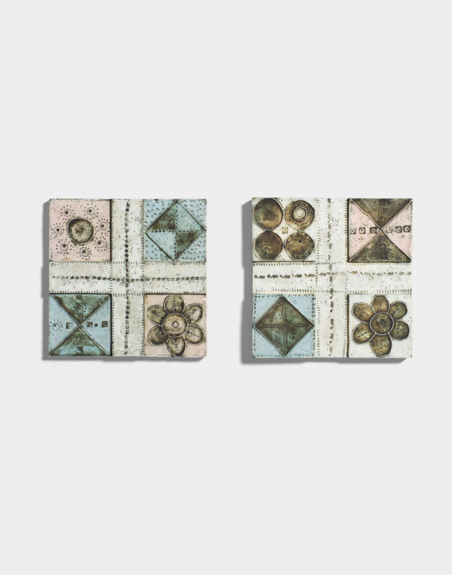 Rut Bryk Two tiles, 1960-1964