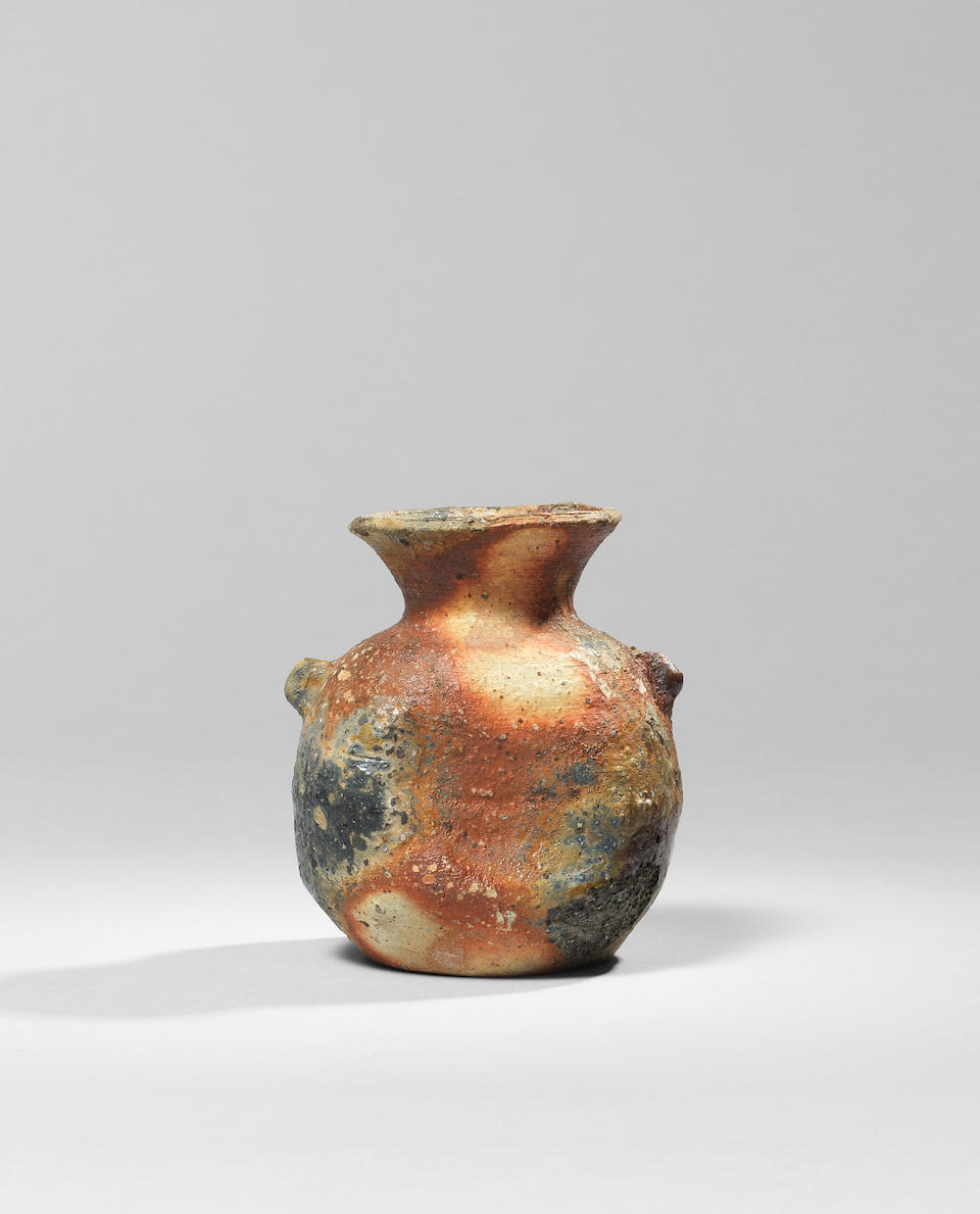 Janet Leach Small vase with lugs - Image 2 of 2