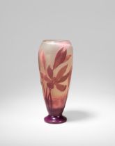 Émile Gallé 'Crocus' cameo vase, circa 1900