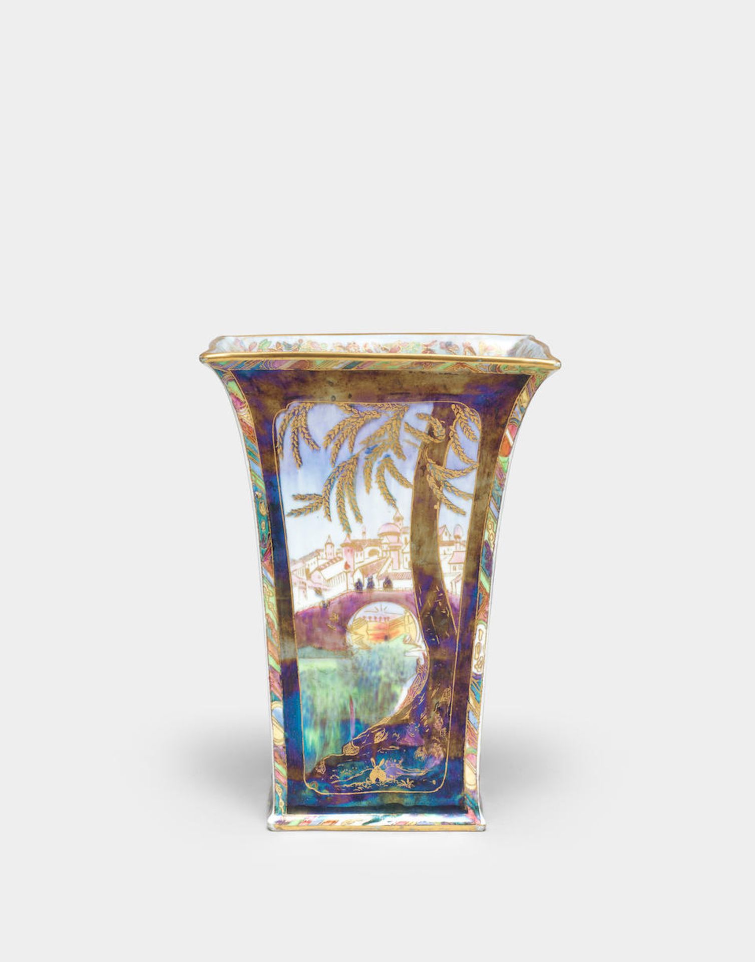 Daisy Makeig-Jones 'Dana - Castle on a Road' fairyland vase, designed 1917, produced circa 1920 - Image 2 of 2