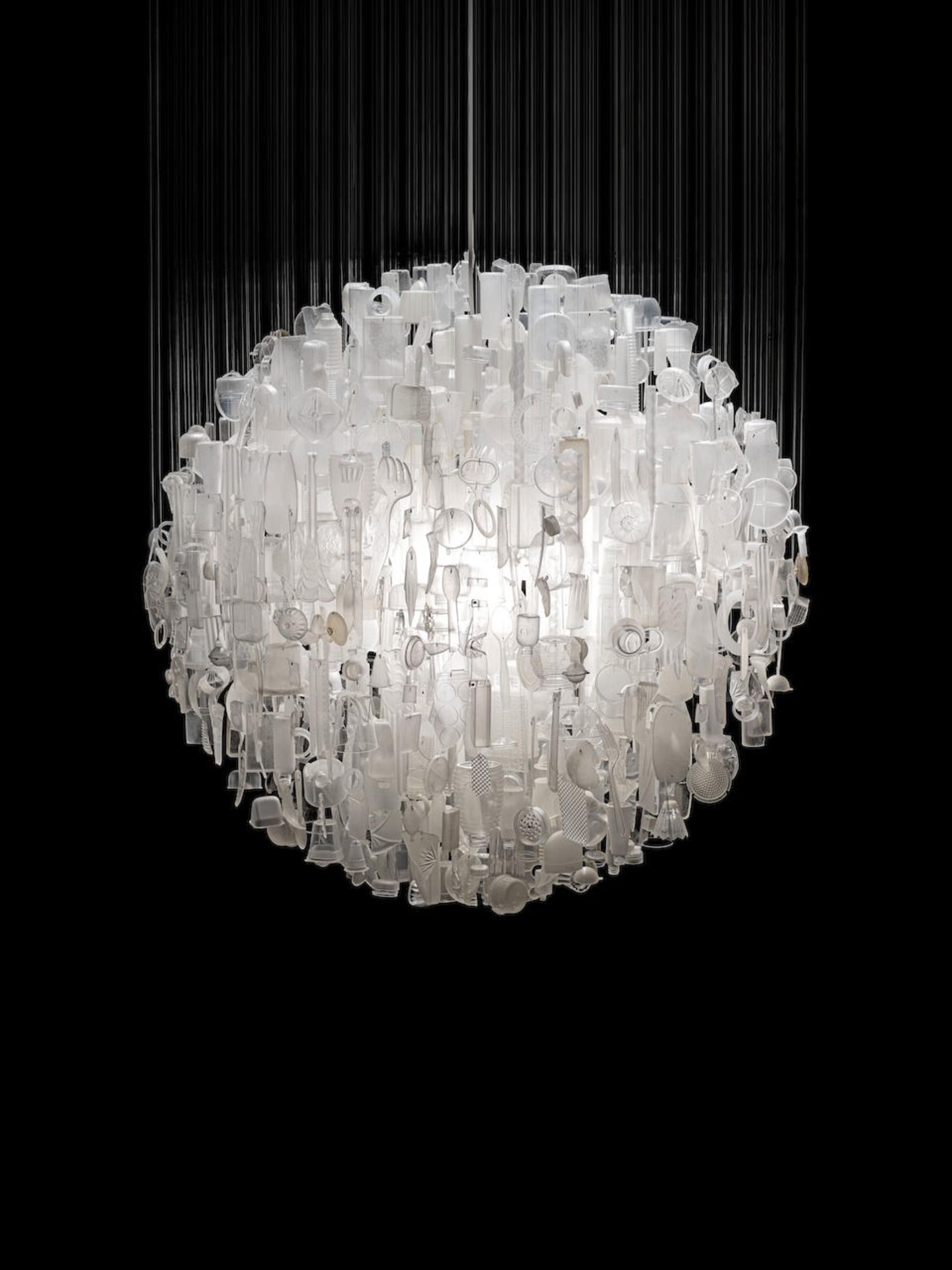 Stuart Haygarth 'Tide' chandelier, 2013