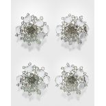 Mark Brazier-Jones Set of four 'Floret' wall lights