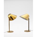 Paavo Tynell Pair of adjustable desk lamps, model no. 9227, circa 1958