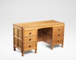 Robert 'Mouseman' Thompson Kneehole desk