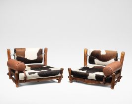 Berthold Lubetkin and Margaret Lubetkin Pair of rare armchairs, designed for the Penthouse flat,...