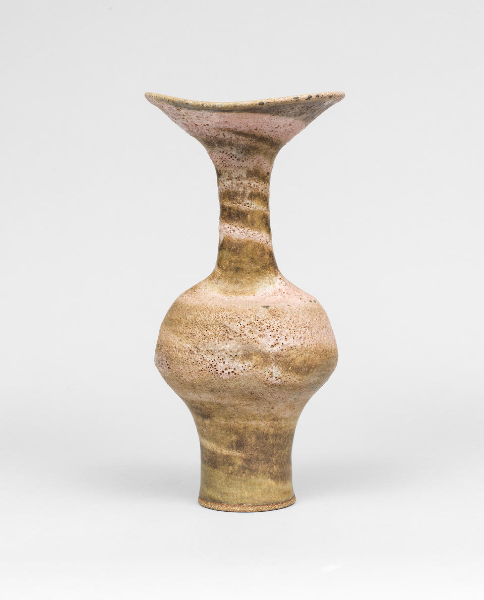 Lucie Rie Vase with flaring lip, circa 1985 - Image 3 of 3