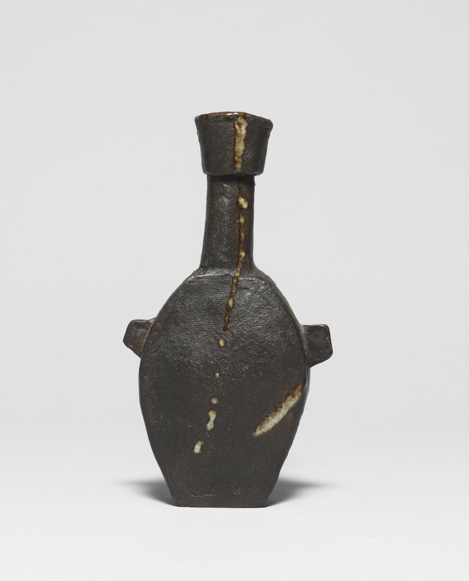 Janet Leach Vase with lugs - Image 2 of 3