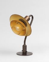 Poul Henningsen 'Miniature' table lamp, type 2/2 shades, designed 1931, produced 1931-1933