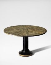 Piero Fornasetti 'Geometrico Bruno' dining table, circa 1955