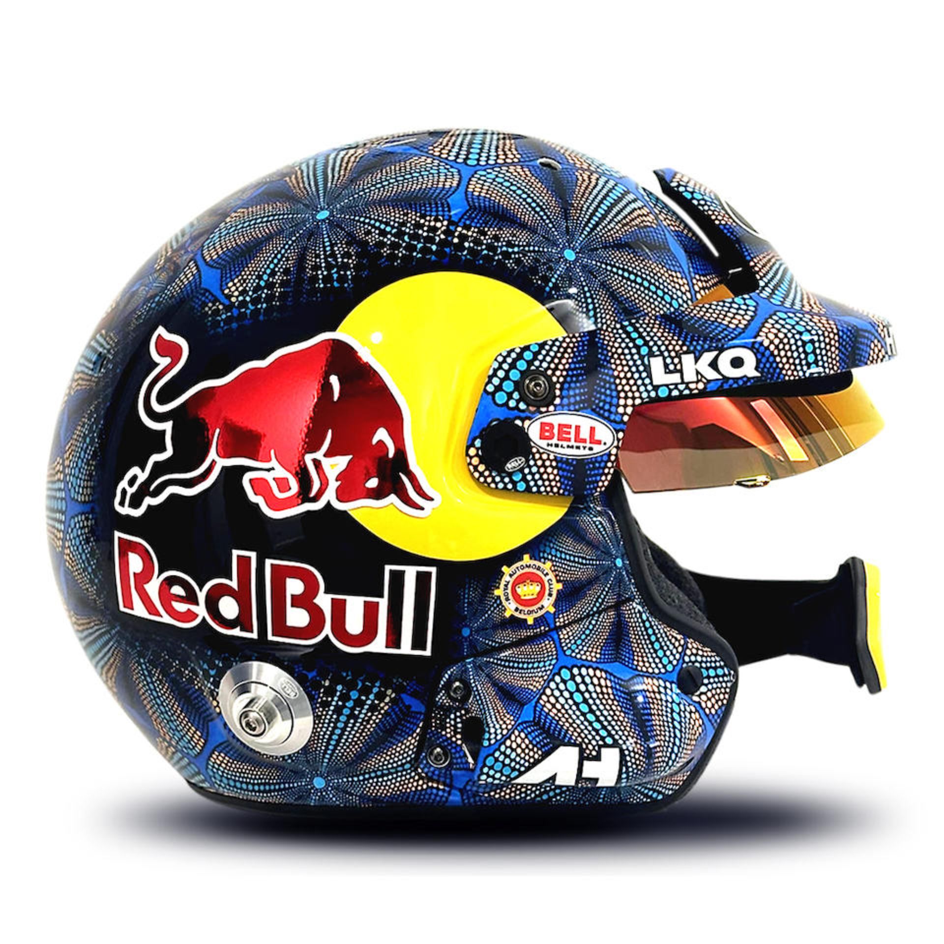 Thierry Neuville's 2024 WRC Safari Rally Kenya worn helmet designed by Thandiwe Muriu, - Image 13 of 15