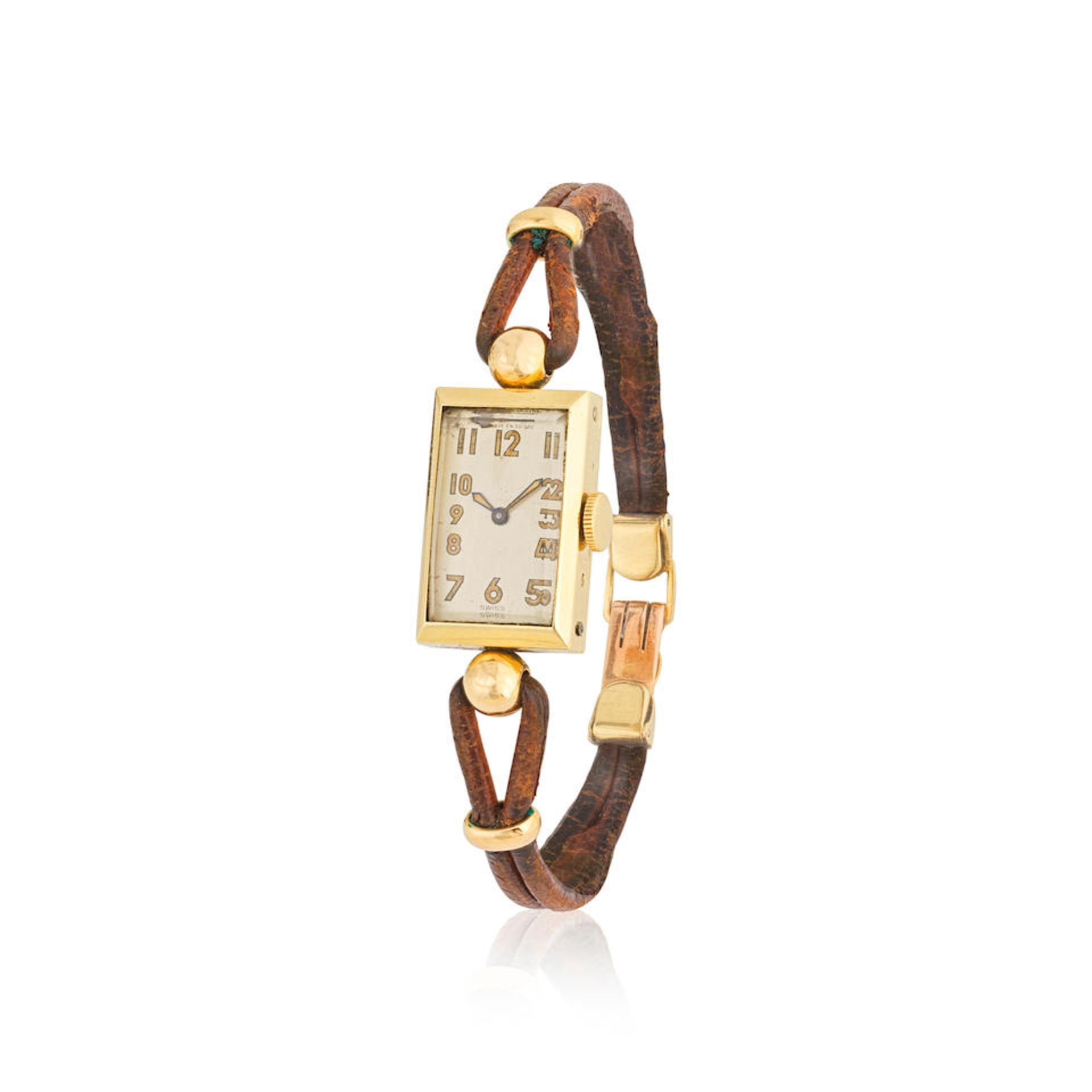 Jaeger-LeCoultre. A lady's 18K gold manual wind wristwatch Jaeger-LeCoultre. Montre bracelet de ...