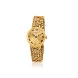 Vacheron & Constantin. A fine and elegant lady's 18K gold manual wind bracelet watch with extra ...