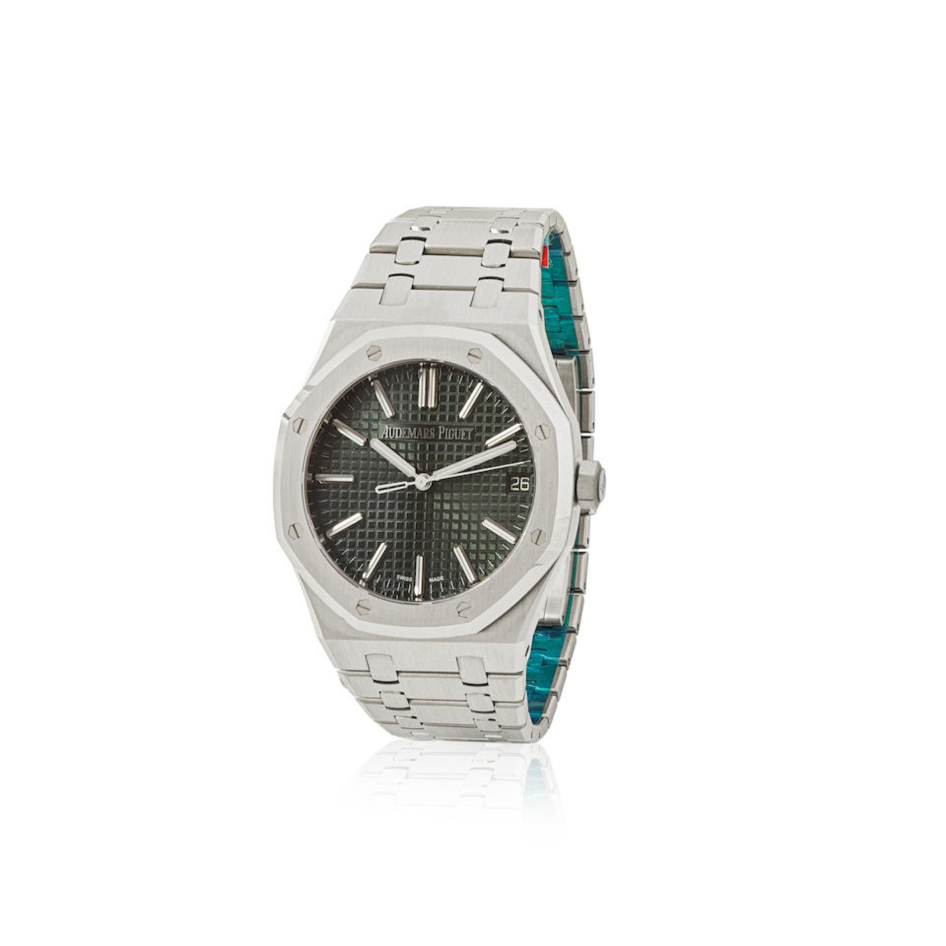 Audemars Piguet. A very fine stainless steel automatic calendar bracelet watch Audemars Piguet. ...