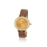 Piaget. A lady's 18K gold manual wind wristwatch with diamond set bezel Piaget. Montre bracelet ...