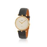 Van Cleef & Arpels. A lady's 18K gold manual wind wristwatch with diamond set bezel Van Cleef & ...