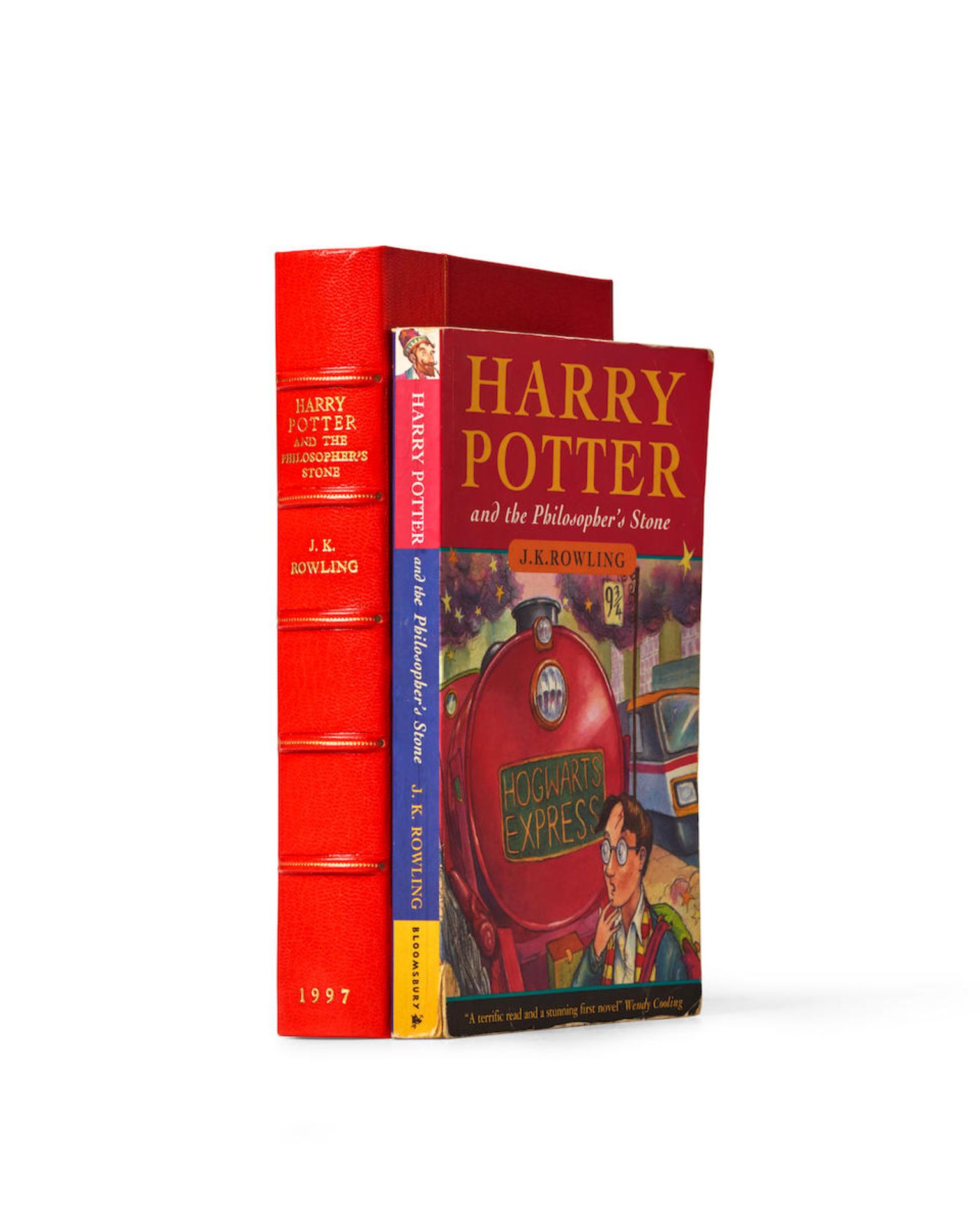 FIRST EDITION OF THE FIRST BOOK, WRAPPERS ISSUE. ROWLING, J.K. B. 1965. Harry Potter and the Phi...