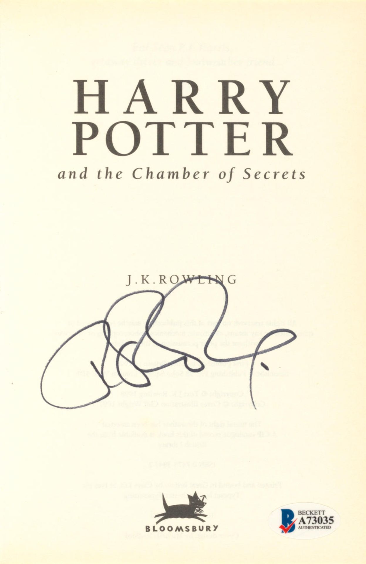 A COMPLETE SET OF THE HARRY POTTER BOOKS INCLUDING POTTERIANA. ROWLING, J.K. B. 1965. First edit... - Bild 2 aus 3