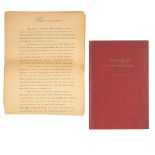 OSCAR LEVANT ON GEORGE GERSHWIN. LEVANT, OSCAR. 1906-1972. Typed Manuscript with penciled annota...