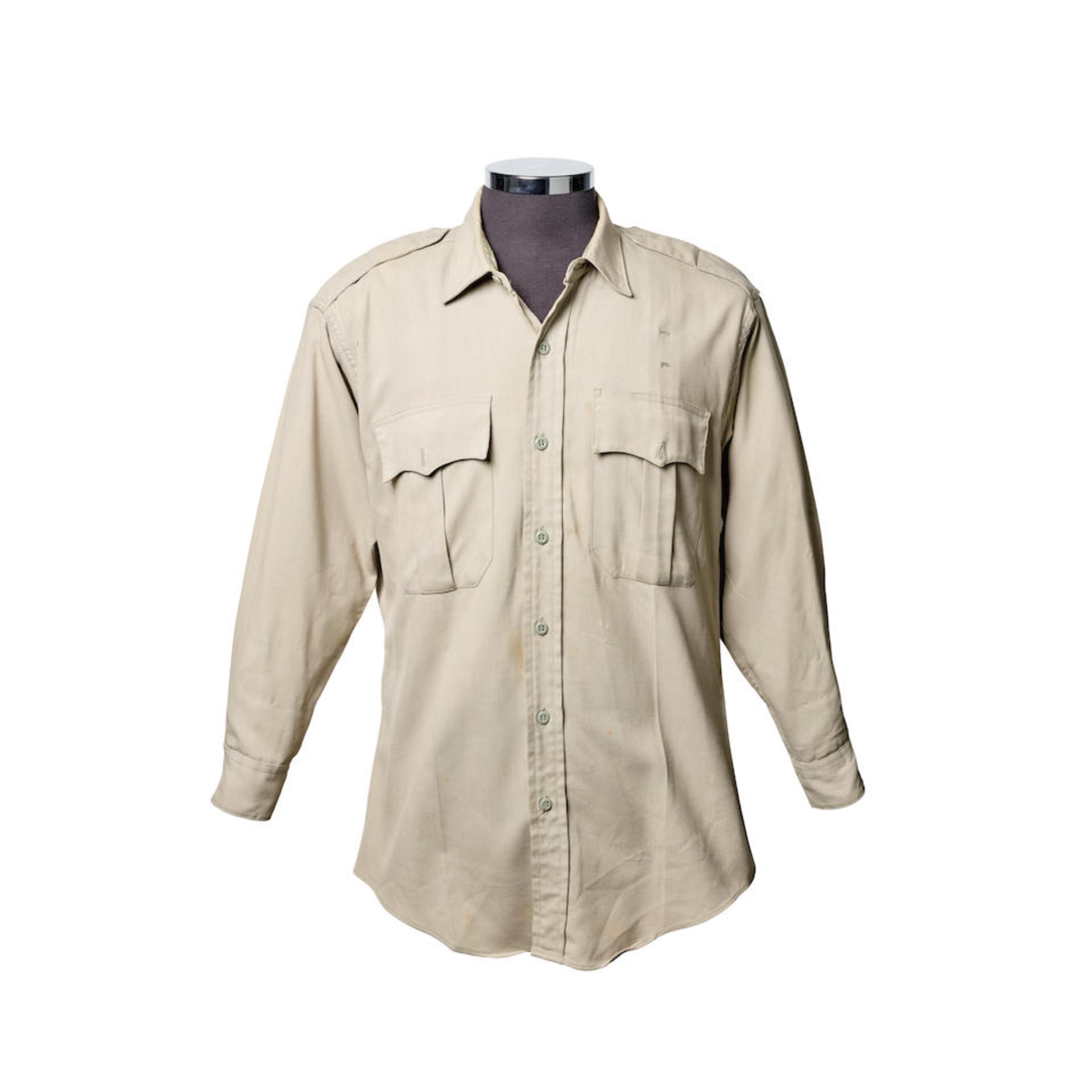 CORMAC MCCARTHY'S AIR FORCE UNIFORM SHIRT. A U.S. Air Force enlisted man's uniform shirt from hi...