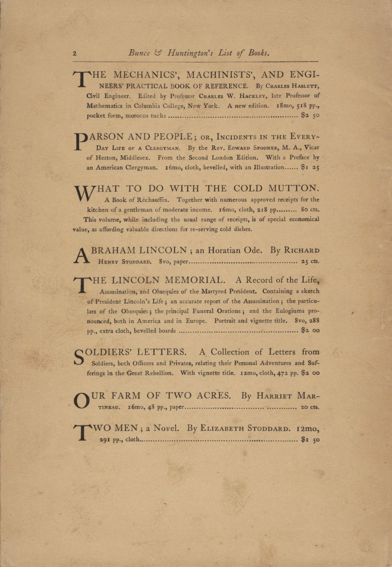 RARE WHITMANIANA. O'CONNOR, WILLIAM DOUGLAS. The Good Gray Poet: A Vindication. New York: Bunce ... - Image 2 of 2