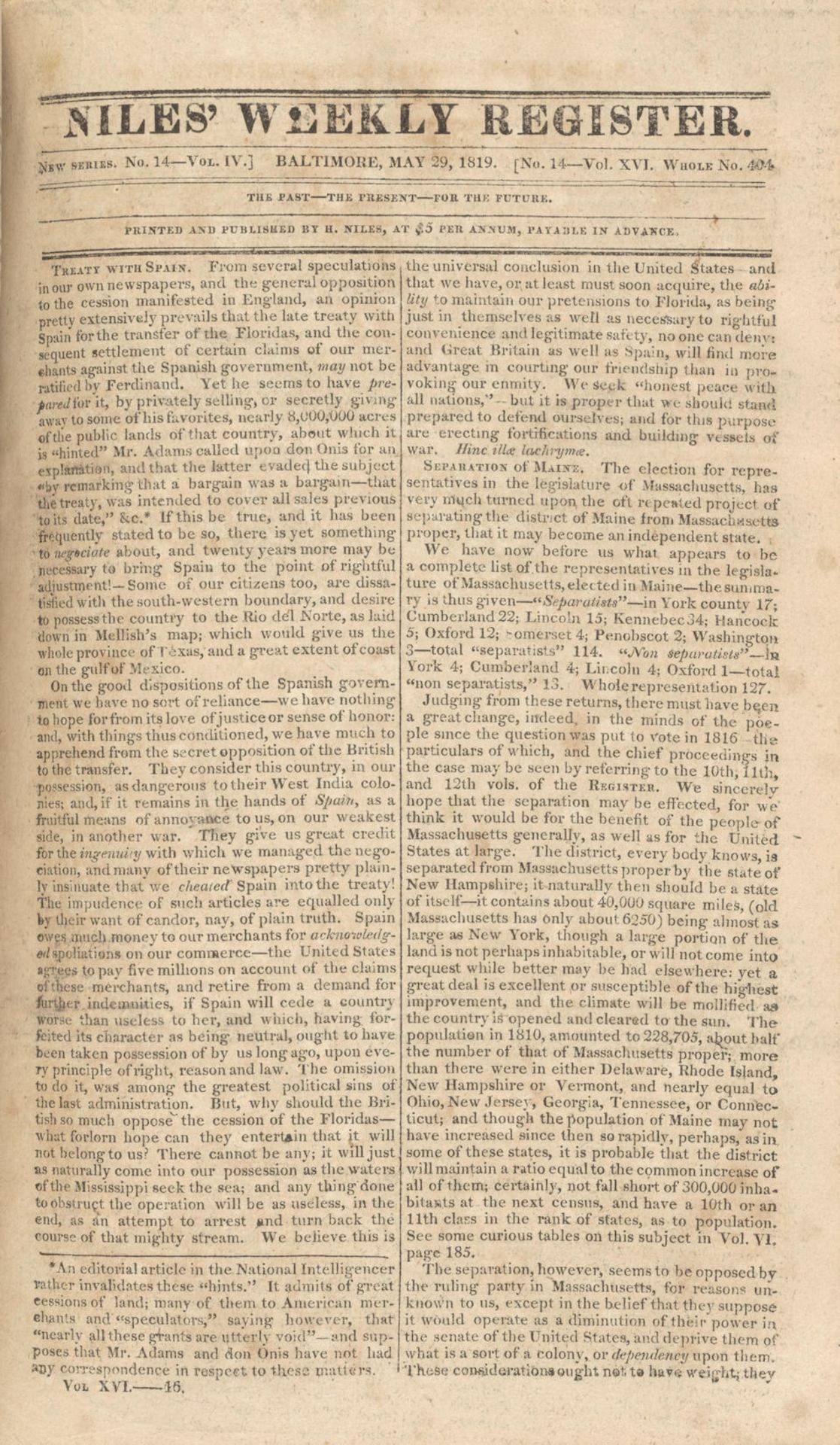 JUDAISM IN AMERICA: THE 'JEW BILL' DEBATE. BRACKENRIDGE, HENRY M. 1786-1871. 'Religious Freedom'... - Bild 2 aus 3