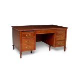 CORMAC MCCARTHY'S WRITING DESK. An antique cherrywood library desk, restored by hand by Cormac M...