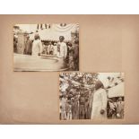 INDIA. [Installation Festivities, Dhrol, Kathiawar.] Photograph album, containing 128 black and ...